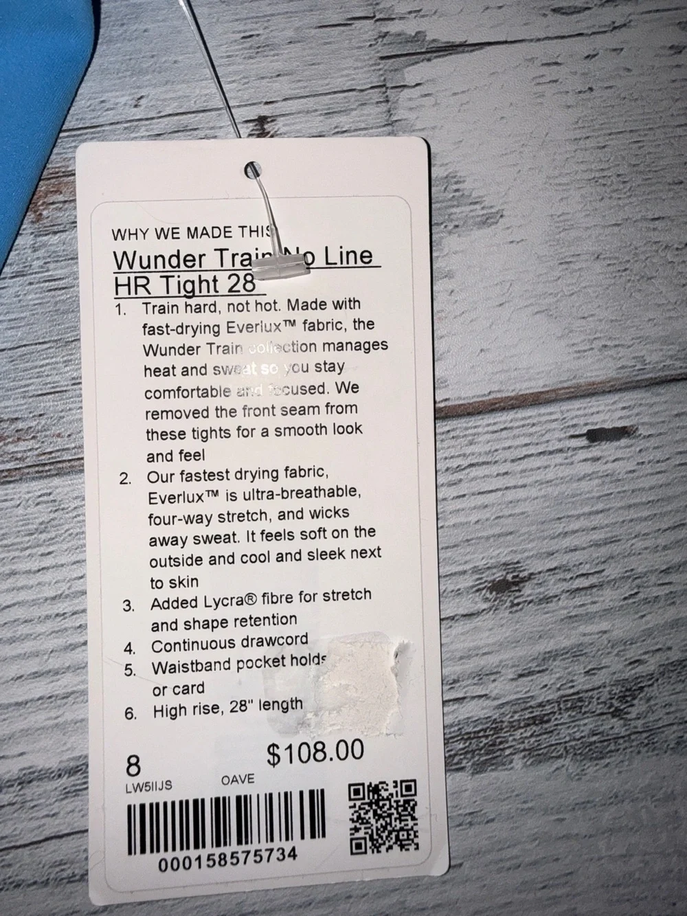 NWT Lululemon Wonder Train in pool